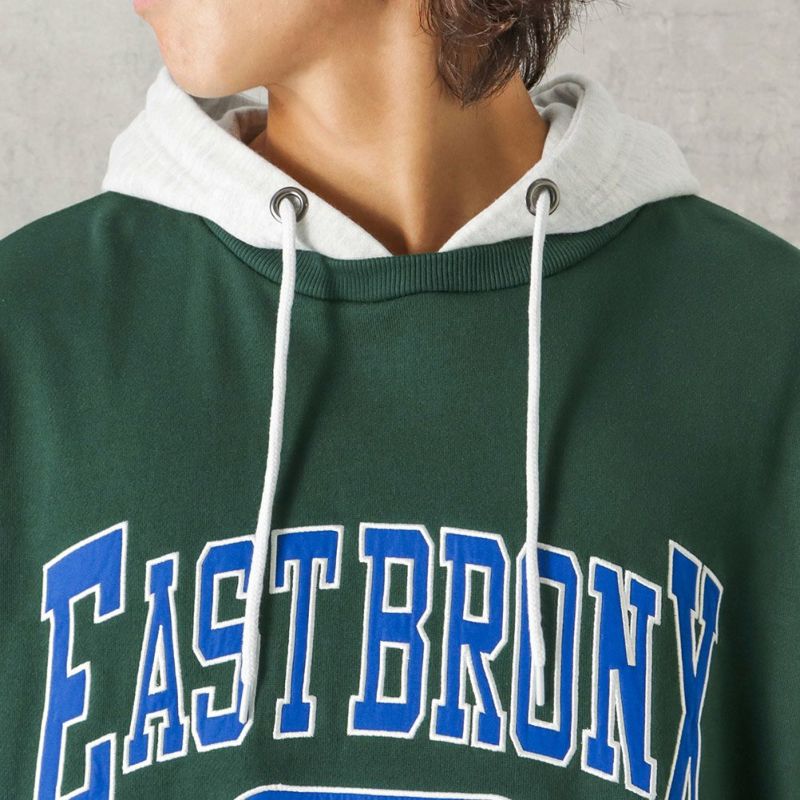 NAVY カレッジロゴフェイクレイヤードパーカー メンズ商品画像-11