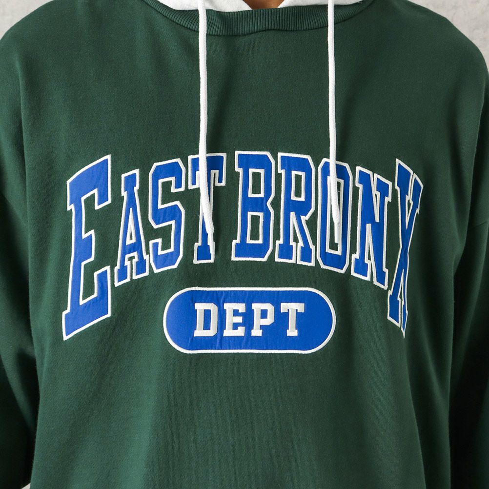 NAVY カレッジロゴフェイクレイヤードパーカー メンズ