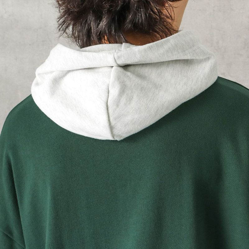 NAVY カレッジロゴフェイクレイヤードパーカー メンズ商品画像-16