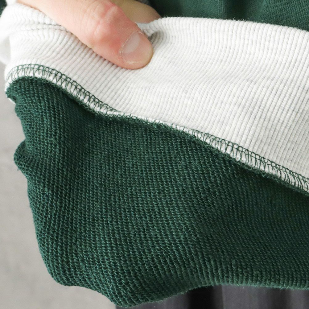 NAVY カレッジロゴフェイクレイヤードパーカー メンズ