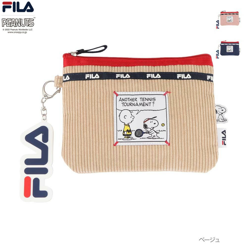 FILA×PEANUTS コーデュロイポーチ