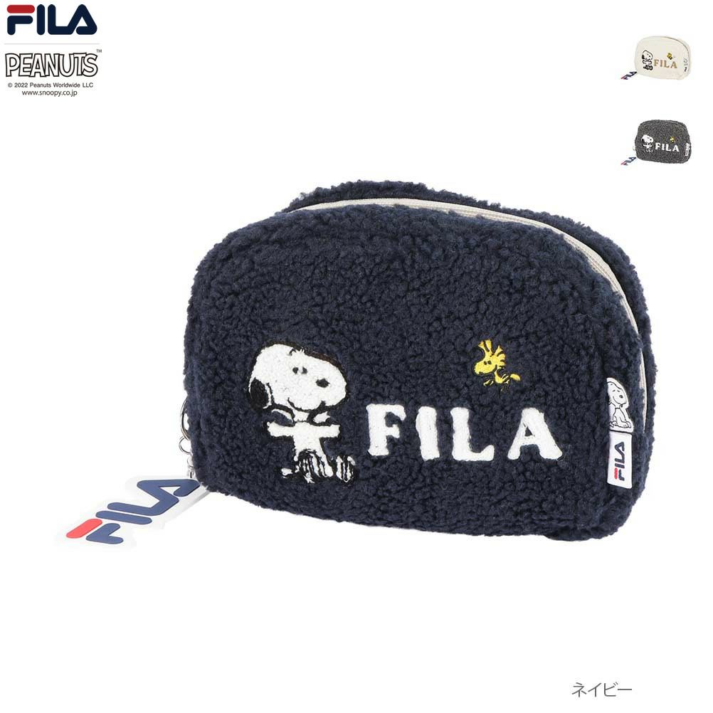  FILA×PEANUTS ボアマルチポーチ