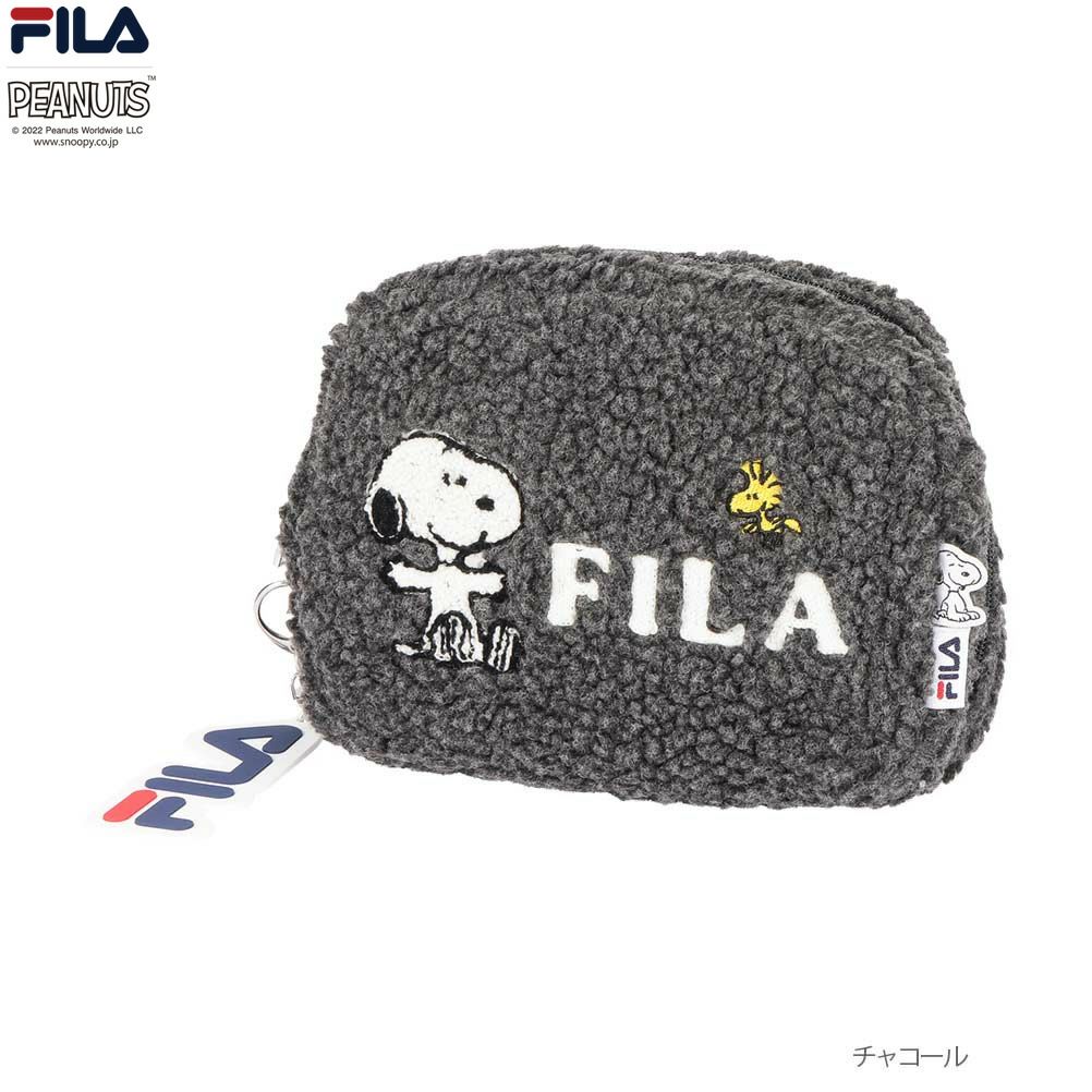  FILA×PEANUTS ボアマルチポーチ