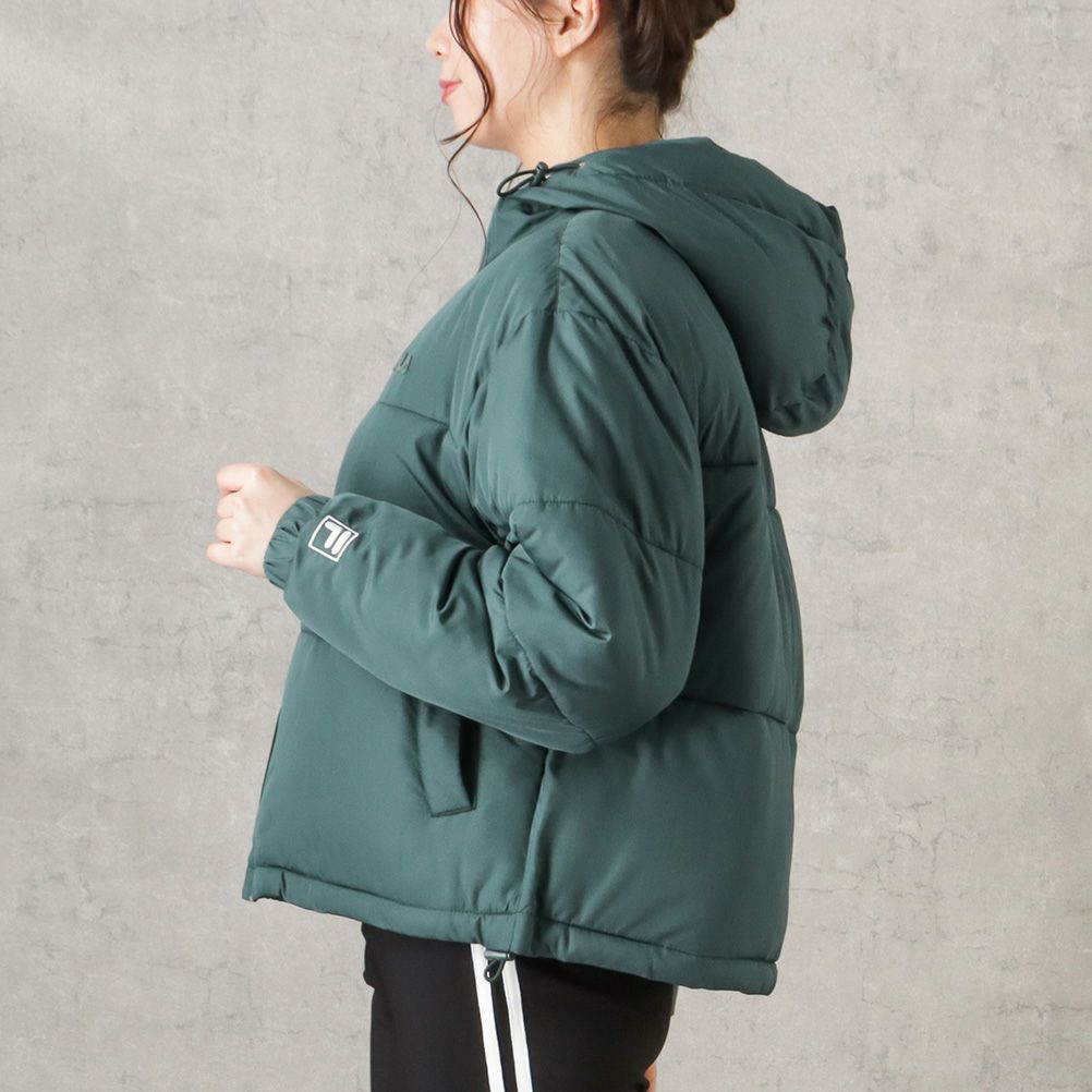 FILA 中綿ショート丈フードジャケット レディース