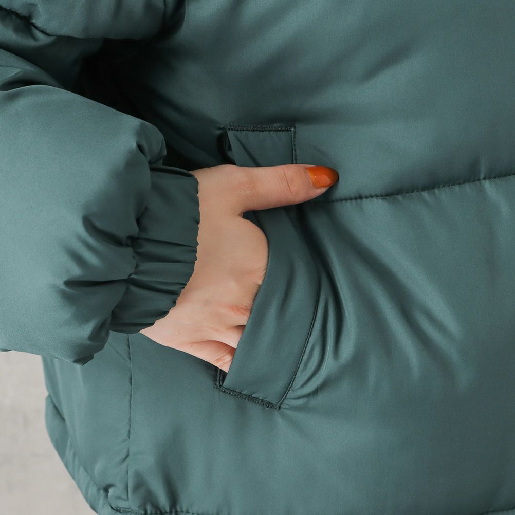 FILA 中綿ショート丈フードジャケット レディース