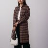 NAVY ネルチェックシャツワンピース レディース