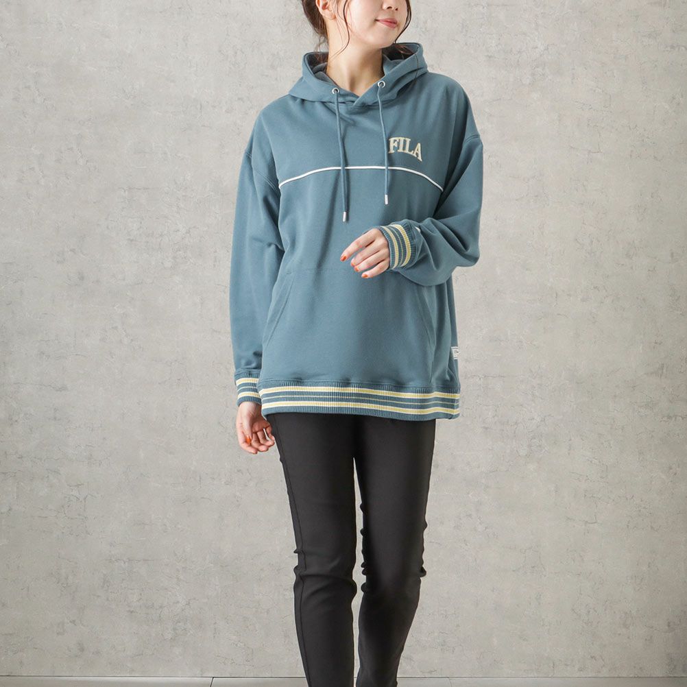 Fila リブラインパーカー レディース