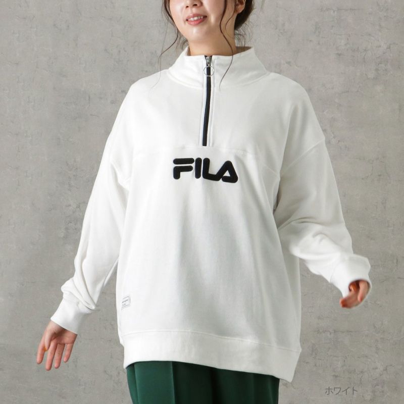 FILA ハーフジッププルオーバー レディース