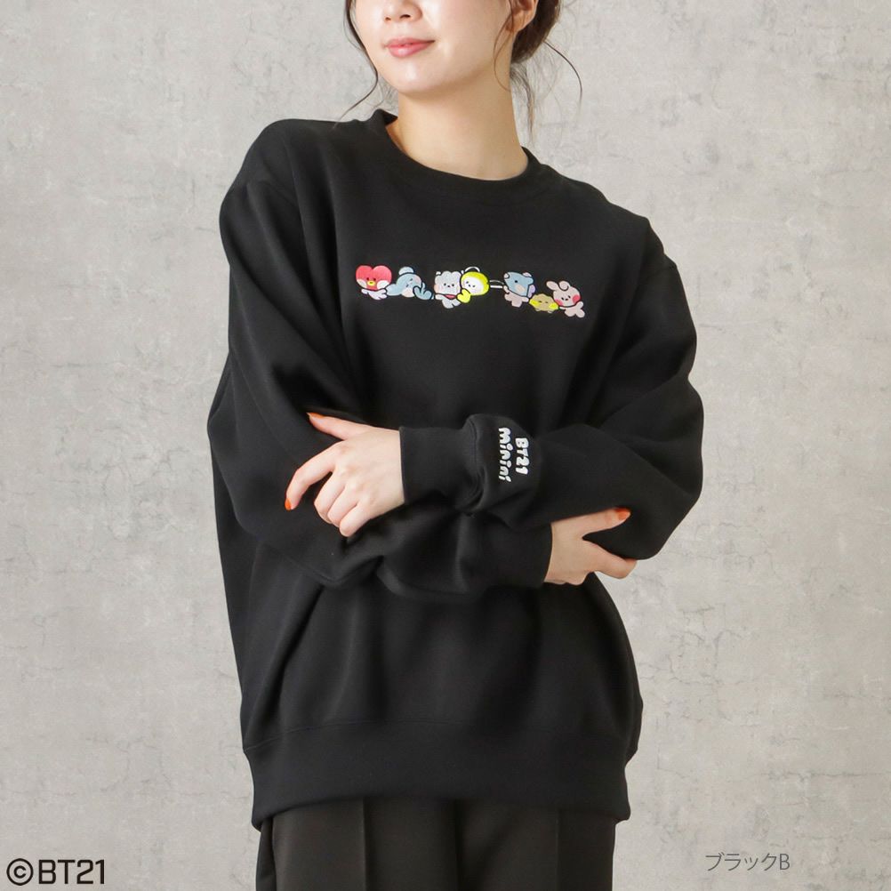 【アクリルチャーム付き】BT21 minini アソートトレーナー レディース