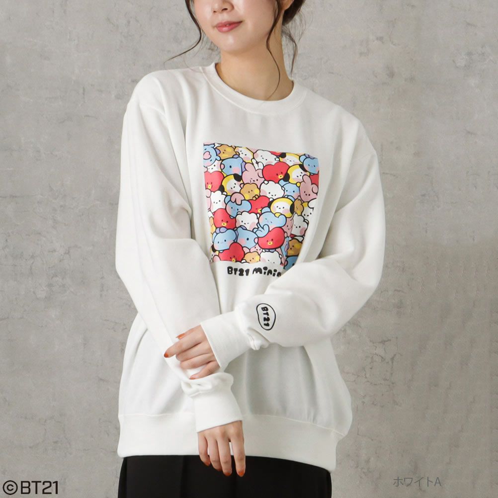 【アクリルチャーム付き】BT21 minini アソートトレーナー レディース