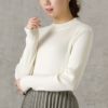 NAVY ムースタッチハイネックプルオーバー レディース