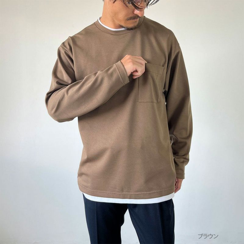 GOOD CREW フェイクレイヤードロングスリーブTシャツ メンズ