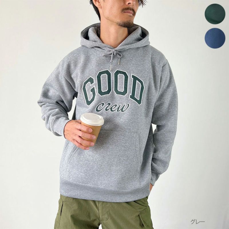 GOOD CREW ロゴスウェットパーカー メンズ