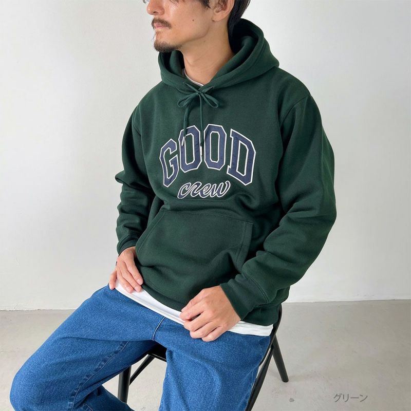 GOOD CREW ロゴスウェットパーカー メンズ