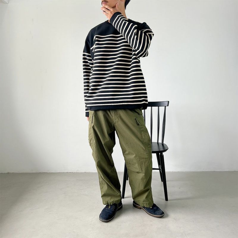 GOOD CREW パネルボーダーセーター メンズ商品画像-4