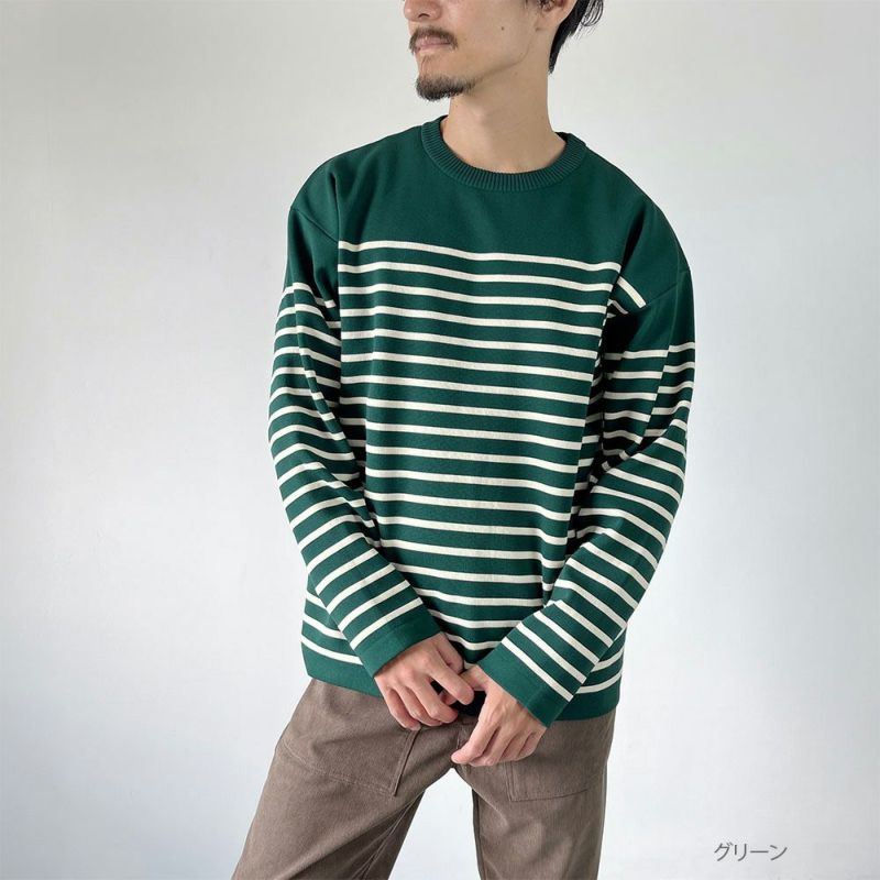 GOOD CREW パネルボーダーセーター メンズ商品画像-11