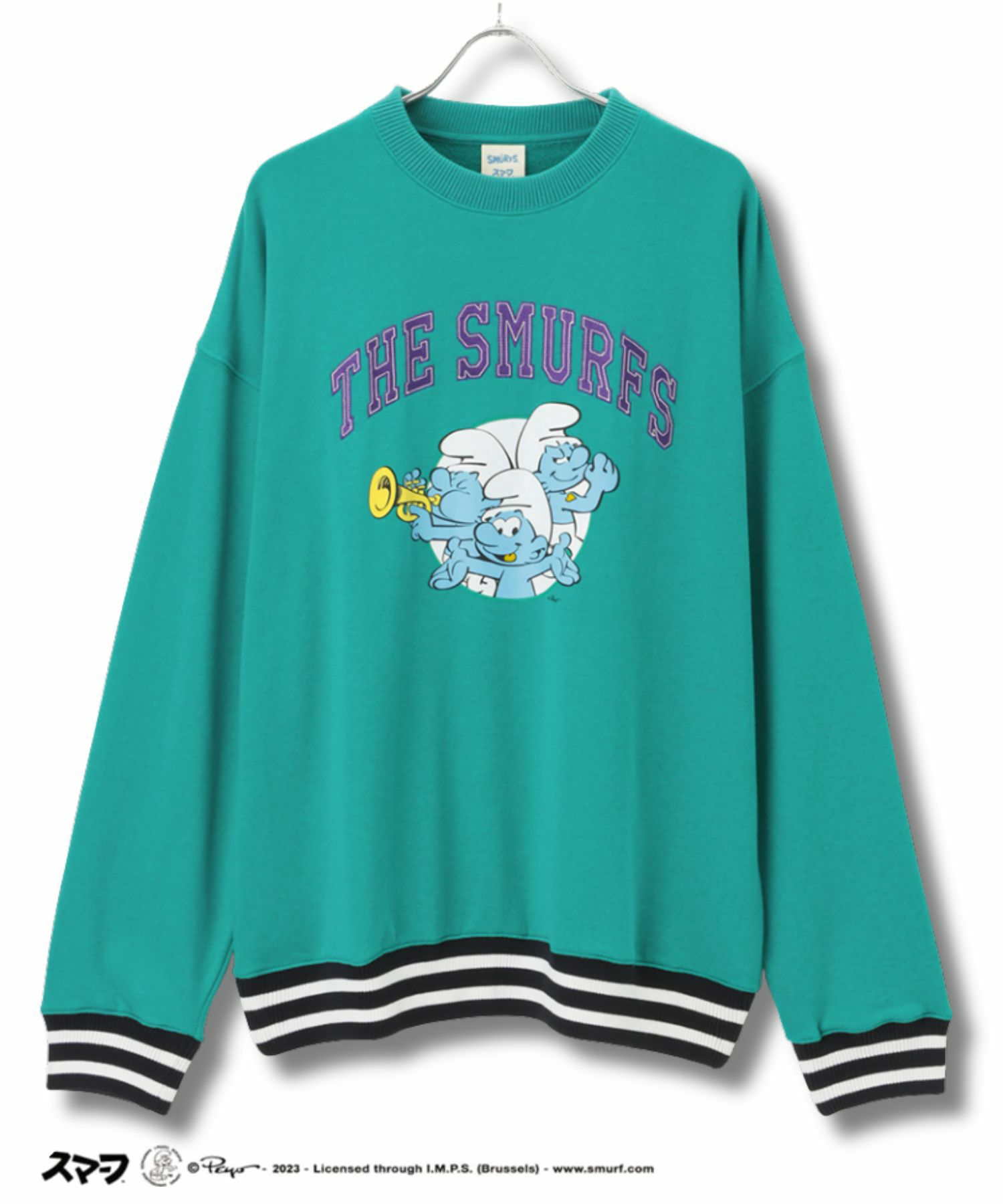 【オンラインストア限定】Smurf スマーフ リブライントレーナー メンズ商品画像-3