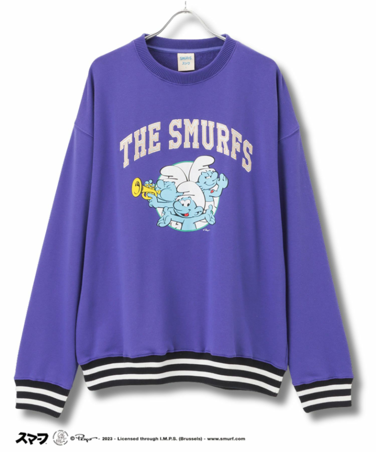 [期間限定価格]【オンラインストア限定】Smurf スマーフ リブライントレーナー メンズ商品画像-4