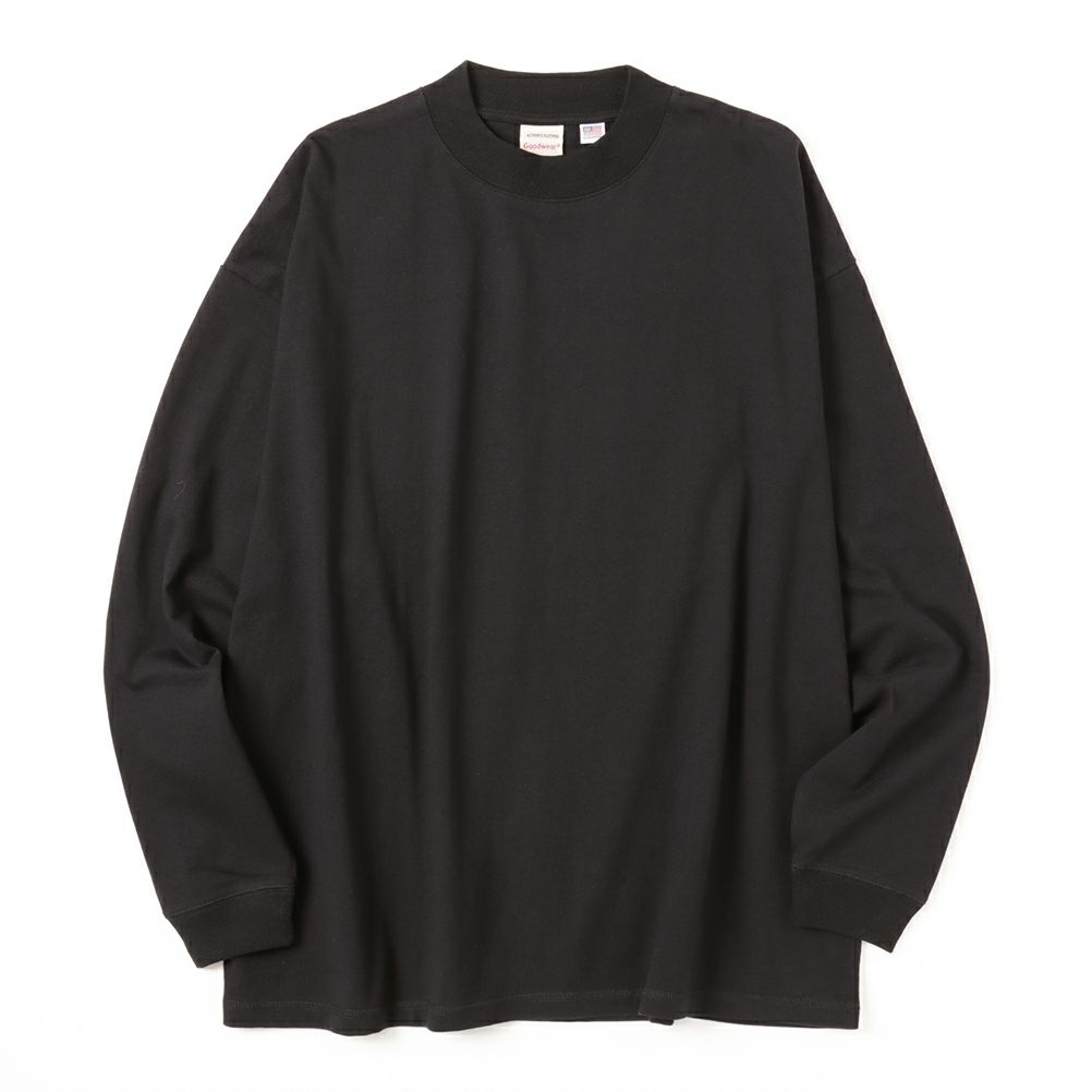 Goodwear スーパービッグシルエット ハイネックロングスリーブTシャツ メンズ