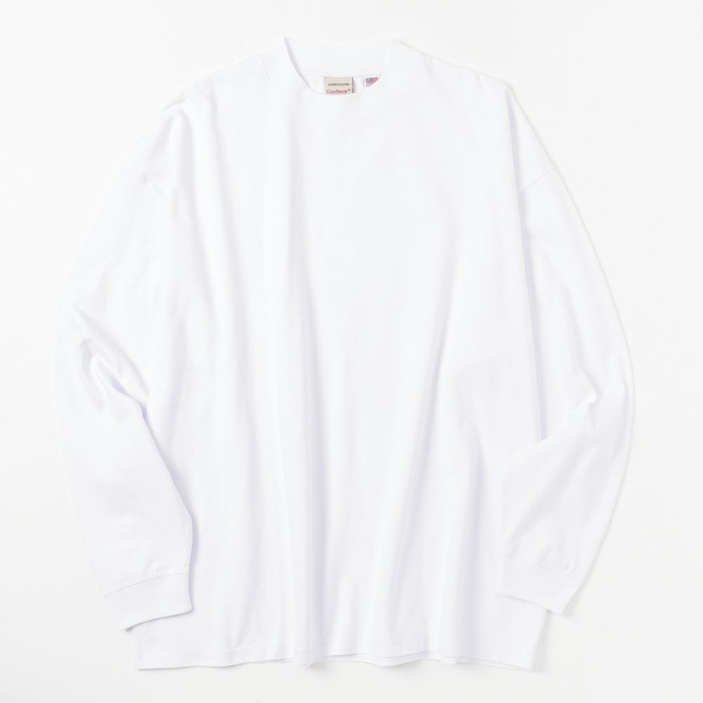 Goodwear スーパービッグシルエット ハイネックロングスリーブTシャツ メンズ