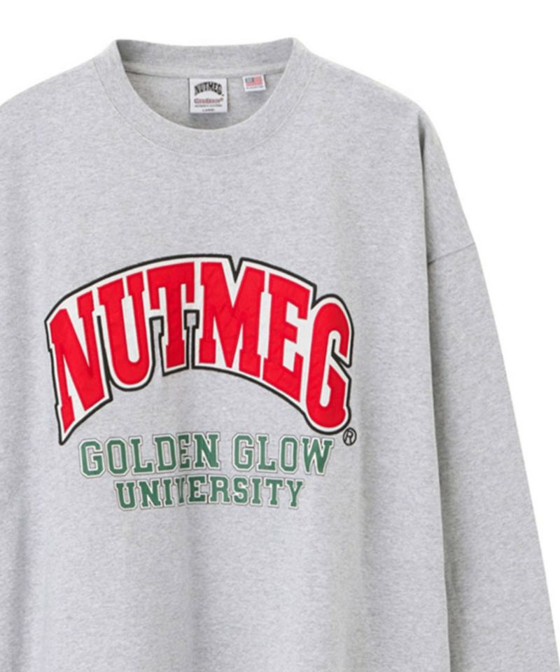 [期間限定価格]【オンラインストア限定】Goodwear x NUTMEG スーパービッグシルエット ロゴロングスリーブTシャツ メンズ商品画像-1