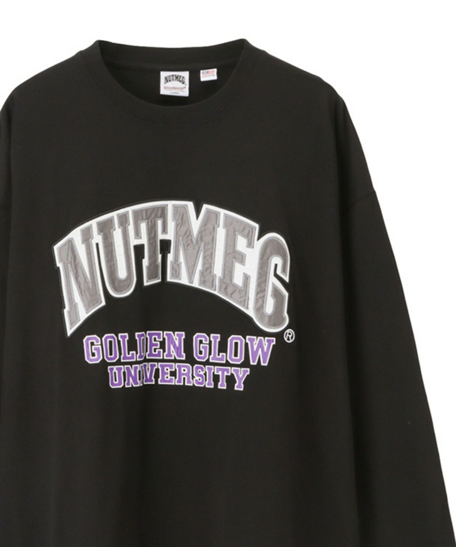 [期間限定価格]【オンラインストア限定】Goodwear x NUTMEG スーパービッグシルエット ロゴロングスリーブTシャツ メンズ商品サムネイル-3