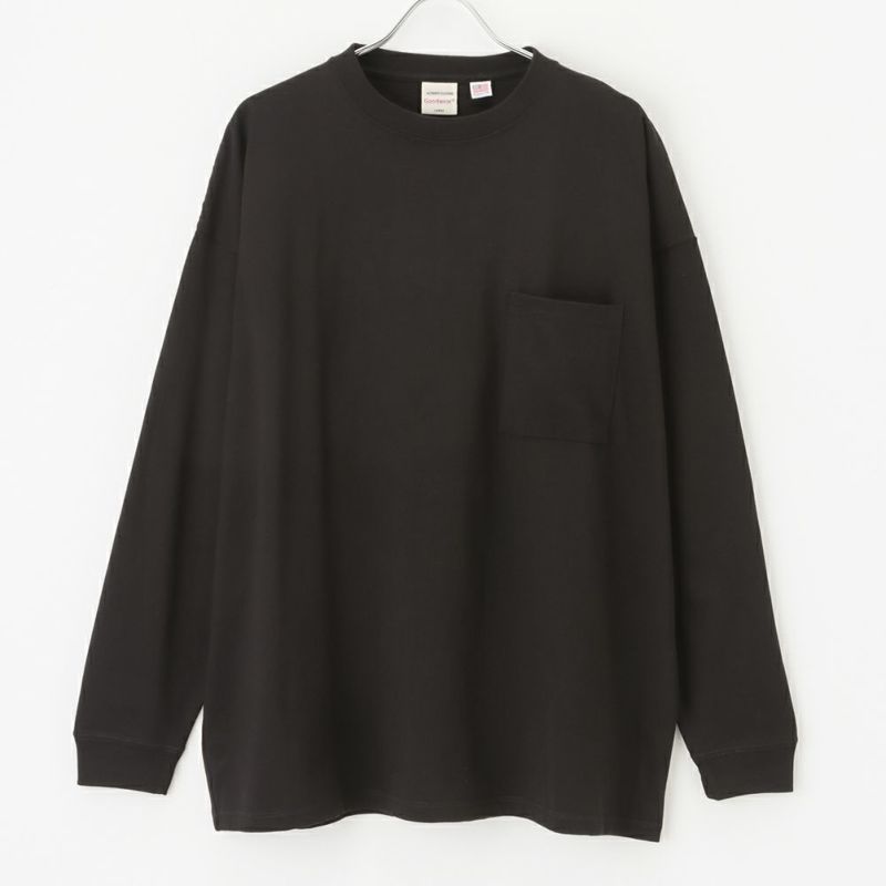 [期間限定価格]【オンラインストア限定】Goodwear 袖リブスーパービッグシルエット 胸ポケット付きロングスリーブTシャツ メンズ商品画像-1