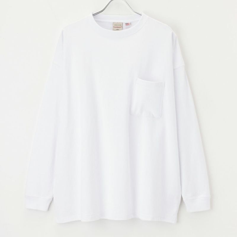 【オンラインストア限定】Goodwear 袖リブスーパービッグシルエット 胸ポケット付きロングスリーブTシャツ メンズ商品画像-2