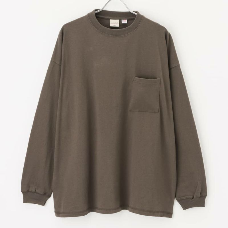 【オンラインストア限定】Goodwear 袖リブスーパービッグシルエット 胸ポケット付きロングスリーブTシャツ メンズ商品画像-5