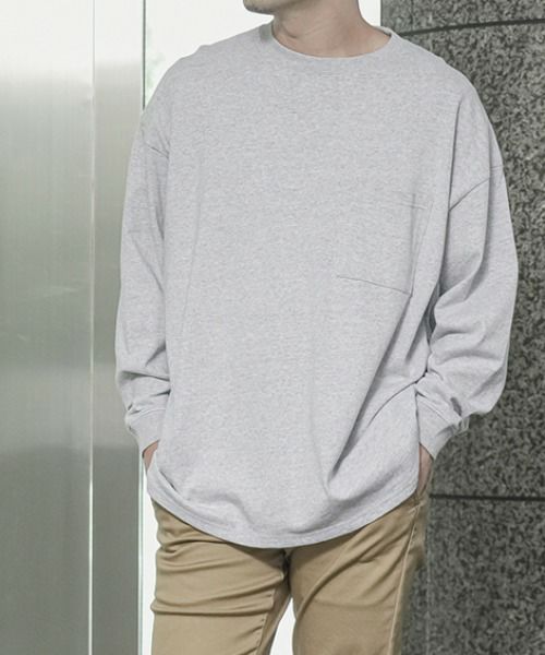 [期間限定価格]【オンラインストア限定】Goodwear 袖リブスーパービッグシルエット 胸ポケット付きロングスリーブTシャツ メンズ商品サムネイル-10