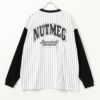[期間限定価格]【オンラインストア限定】Goodwear x NUTMEG スーパービッグシルエット ロゴロングスリーブTシャツ メンズ商品サムネイル-2