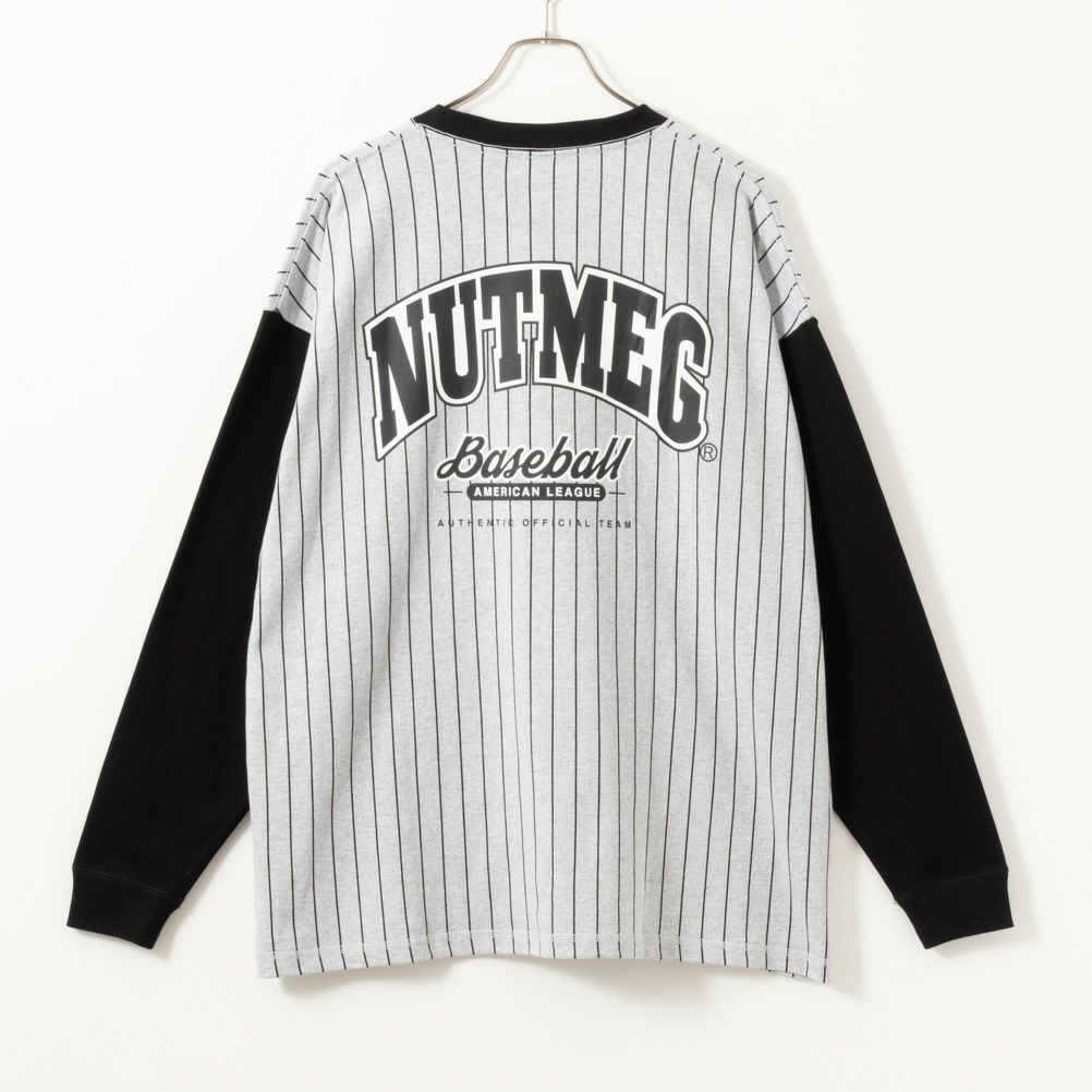 [期間限定価格]【オンラインストア限定】Goodwear x NUTMEG スーパービッグシルエット ロゴロングスリーブTシャツ メンズ商品サムネイル-3