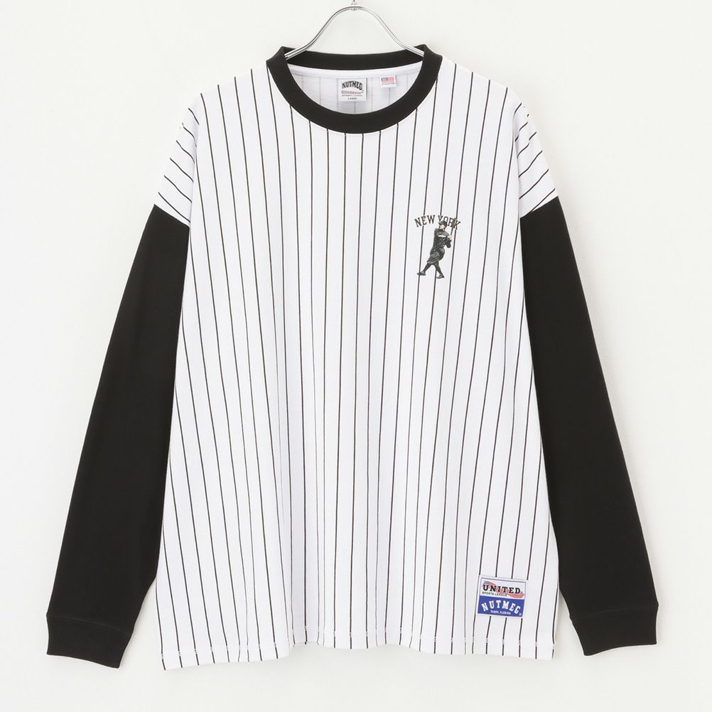 【オンラインストア限定】Goodwear x NUTMEG スーパービッグシルエット ロゴロングスリーブTシャツ メンズ商品サムネイル-5