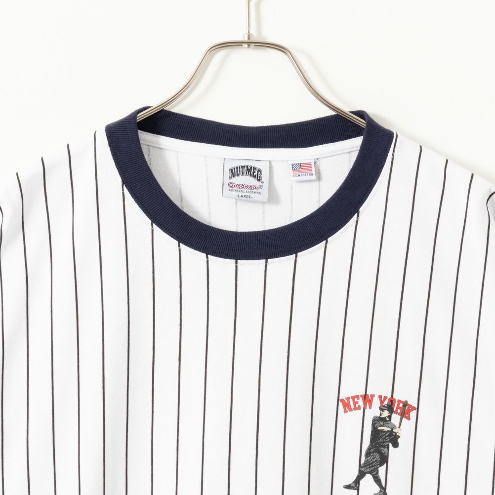 Goodwear x NUTMEG スーパービッグシルエット ロゴロングスリーブTシャツ メンズ