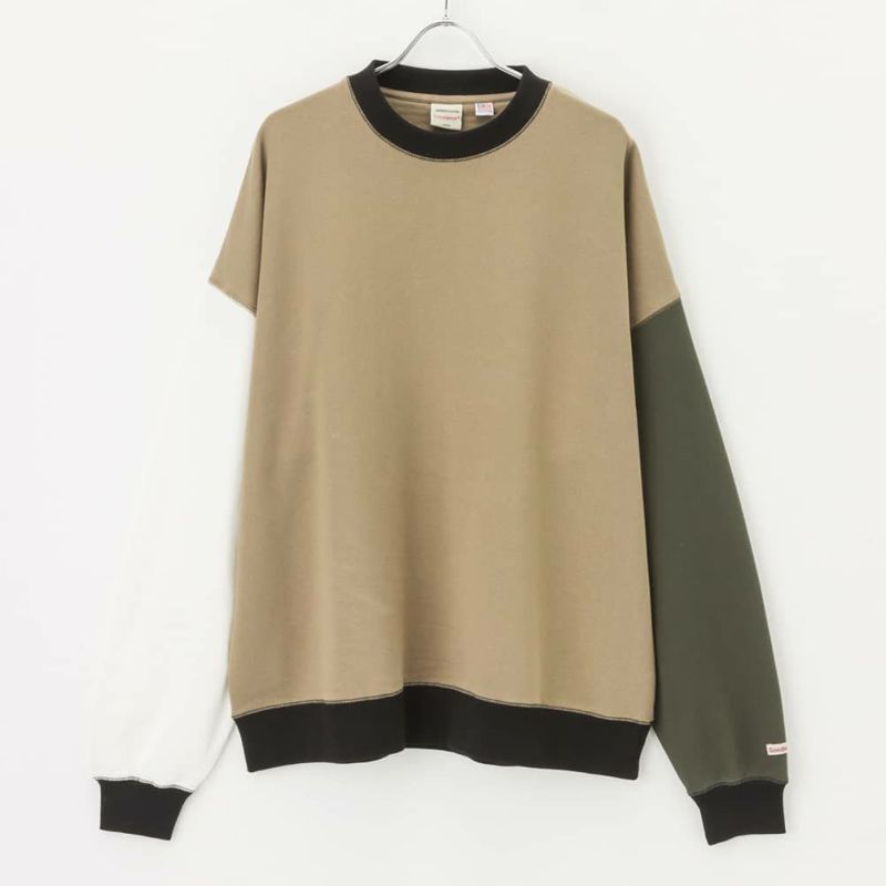 【オンラインストア限定】Goodwear マルチ配色 ビッグトレーナー メンズ商品画像-1