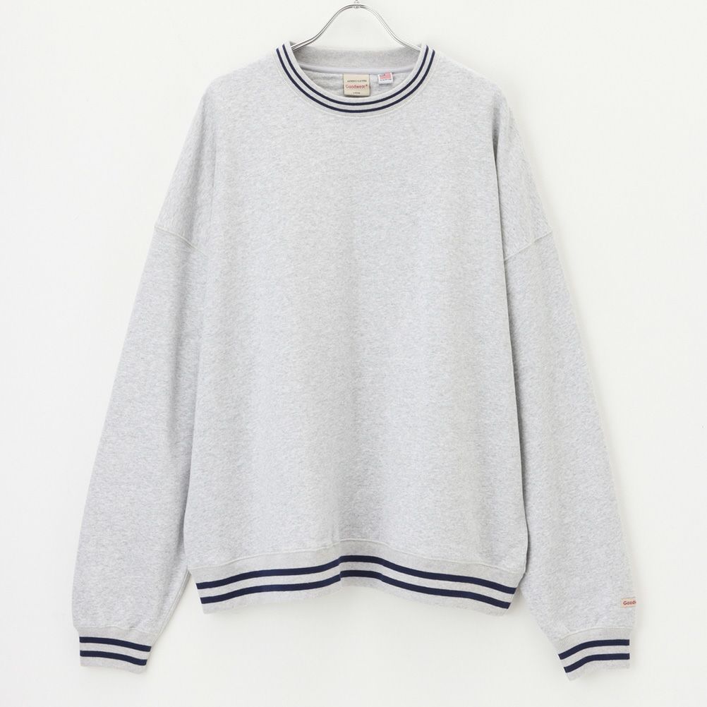 [期間限定価格]【オンラインストア限定】Goodwear ラインリブ ビッグトレーナー メンズ商品画像-1