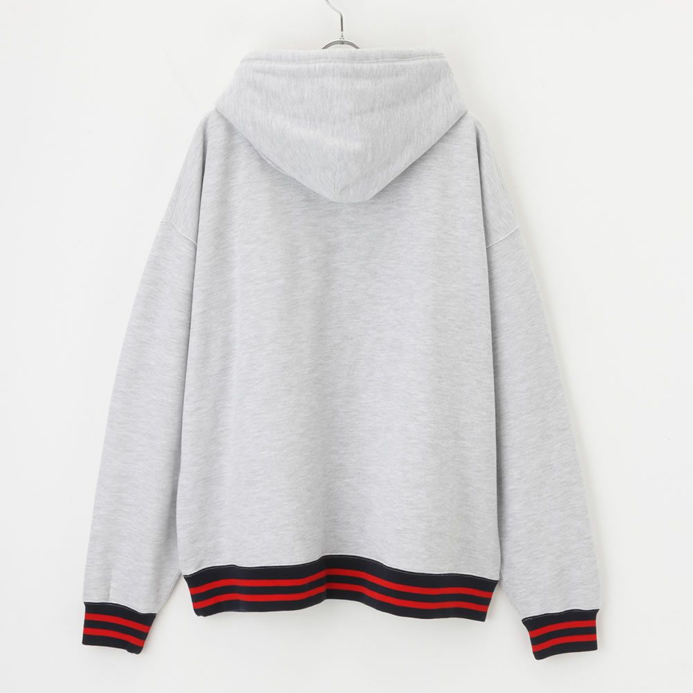 [期間限定価格]【オンラインストア限定】Goodwear x NUTMEG ラインリブ ビッグパーカー メンズ商品画像-4