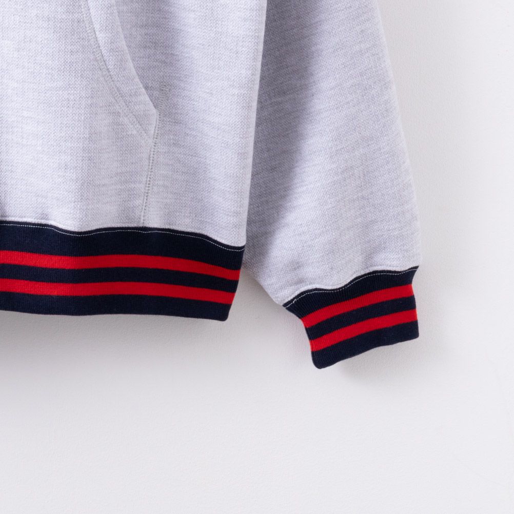 Goodwear x NUTMEG ラインリブ ビッグパーカー メンズ