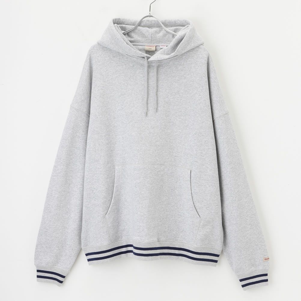 [期間限定価格]【オンラインストア限定】Goodwear ラインリブ ビッグパーカー メンズ商品画像-1