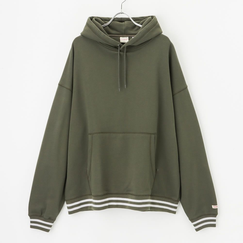 Goodwear ラインリブ ビッグパーカー メンズ