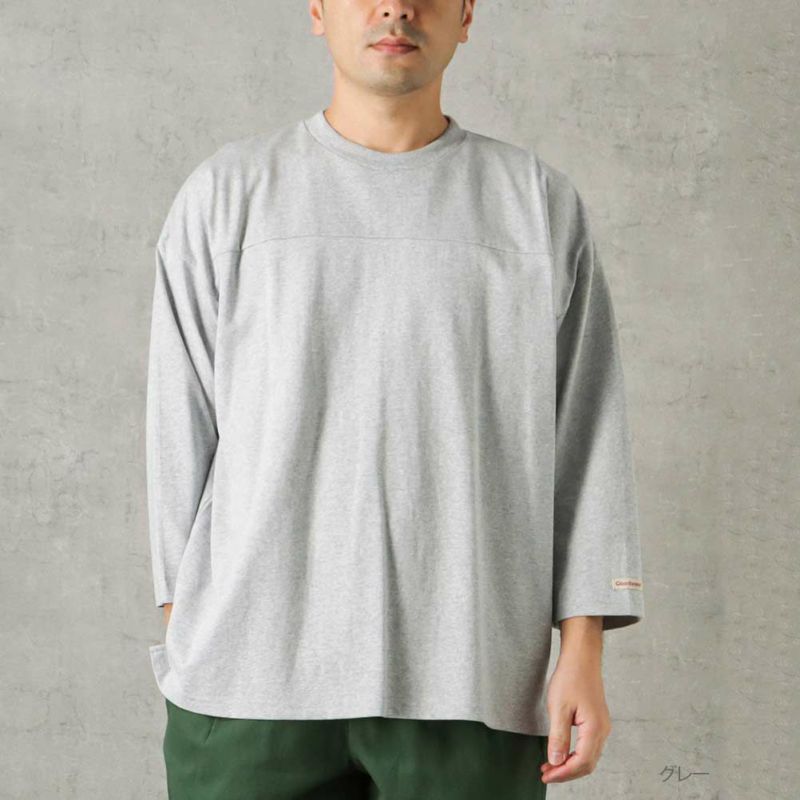 【オンラインストア限定】Goodwear フットボール切替7分袖ビッグTシャツ メンズ商品画像-3