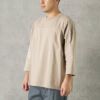 Goodwear フットボール切替7分袖ビッグTシャツ メンズ