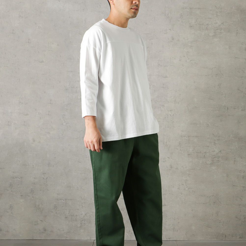 Goodwear フットボール切替7分袖ビッグTシャツ メンズ