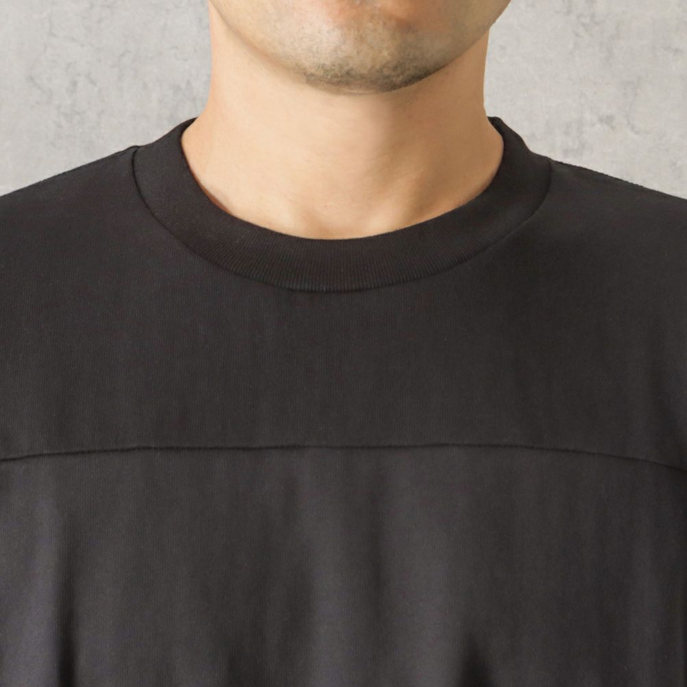 Goodwear フットボール切替7分袖ビッグTシャツ メンズ