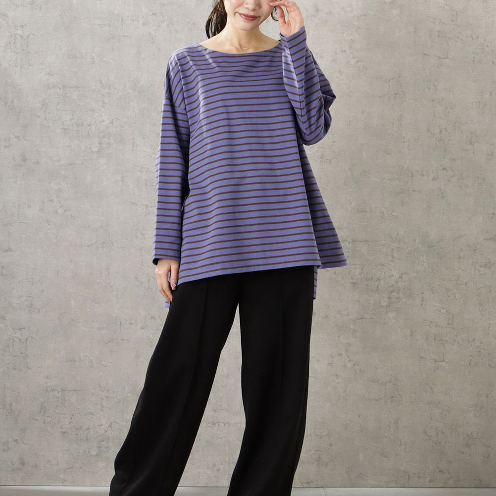 [期間限定価格]ORGABITS  ボーダーロングスリーブTシャツ レディース メール便 対応商品商品サムネイル-4