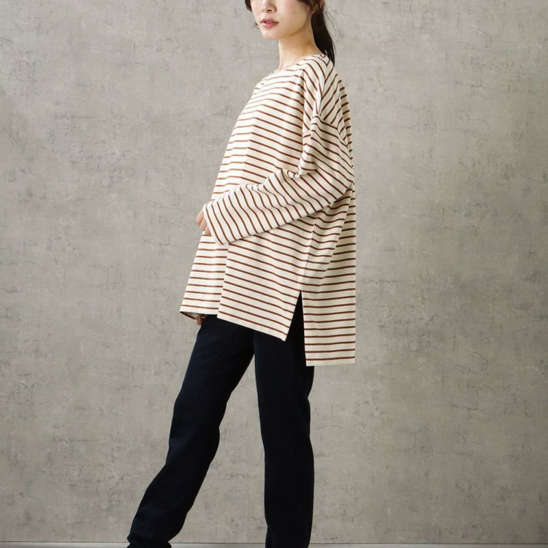 ORGABITS  ボーダーロングスリーブTシャツ レディース メール便 対応商品商品画像-7