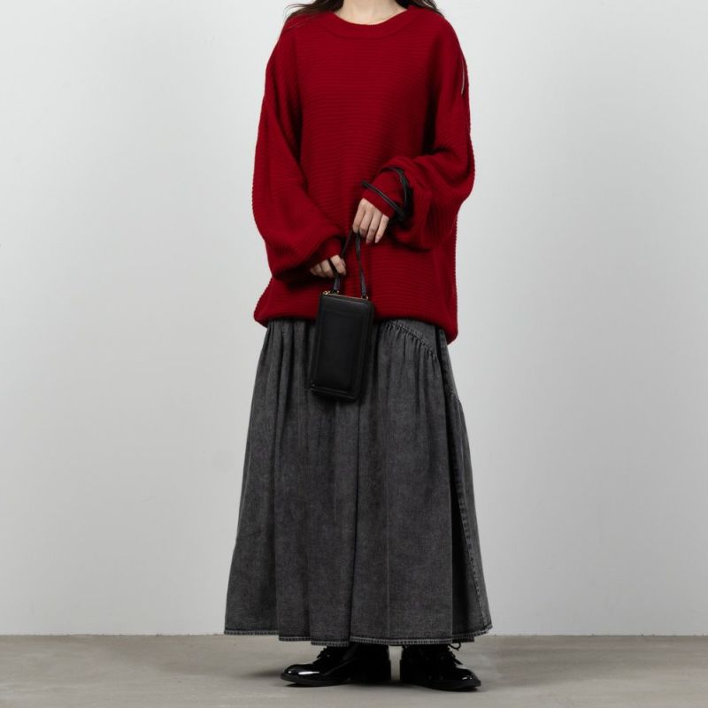 [期間限定価格]【オンラインストア限定】ミドルゲージ肩ジップニットプルオーバー レディース商品画像-4