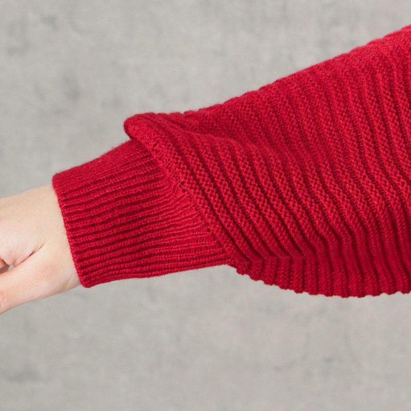 [期間限定価格]【オンラインストア限定】ミドルゲージ肩ジップニットプルオーバー レディース商品画像-11