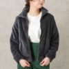 NAVY 温℃ ボアジップジャケット レディース