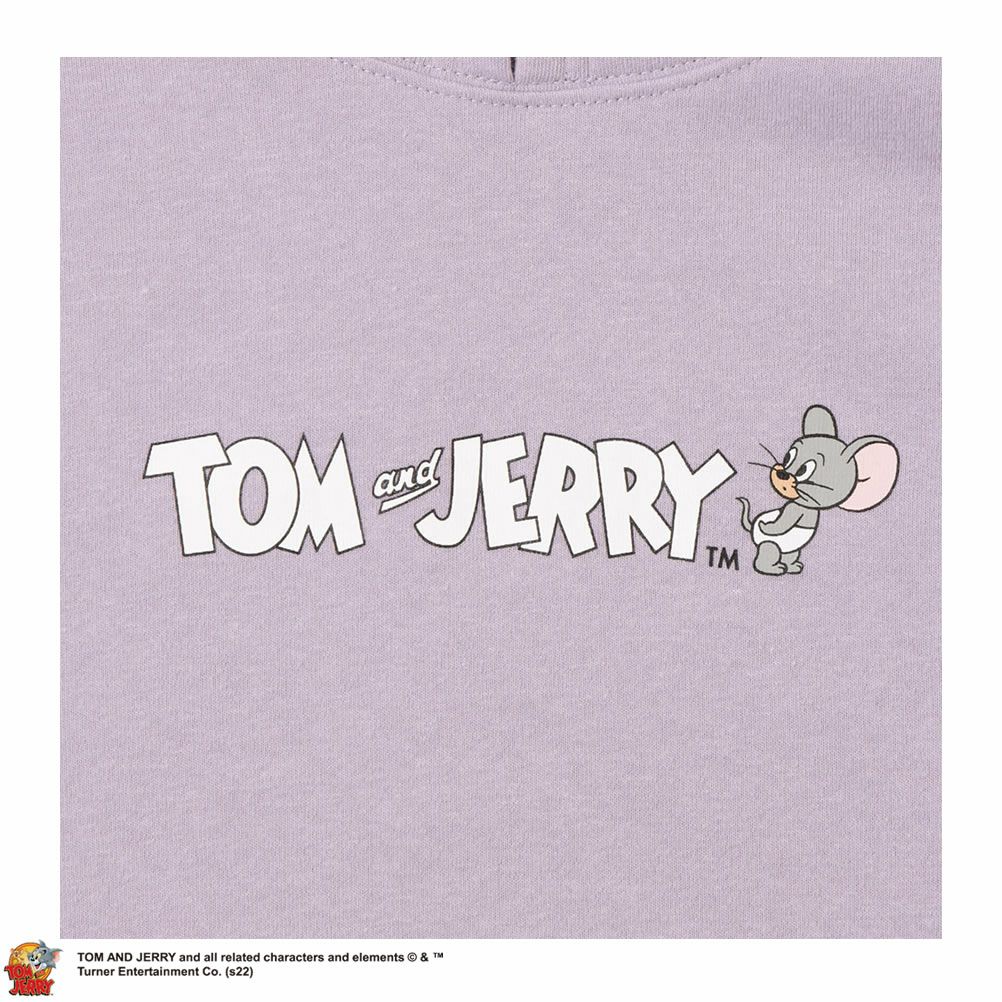 Tom and Jerry プリント裏起毛パーカー キッズ